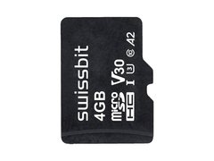 Industrial microSD Card S-56u 4 GB 3D PSLC Flash 
