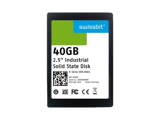 Industrial SATA SSD 2.5" X-76 40 GB 3D PSLC Flash 