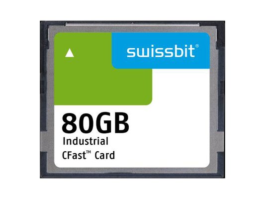 Industrial CFast Card F-86 80 GB 3D PSLC Flash 