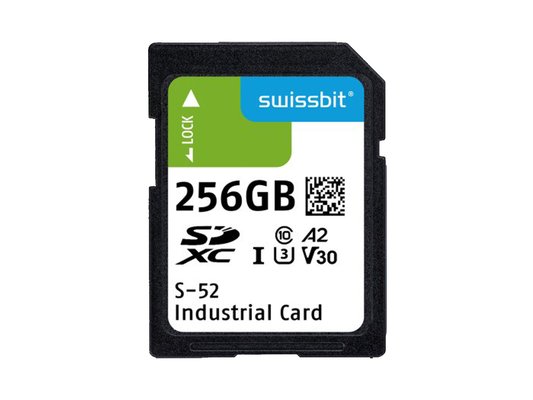 Industrial SD Card S-52 256 GB 3D TLC Flash 