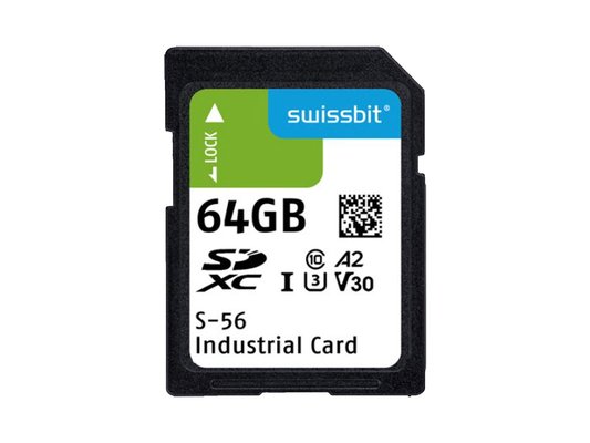 Industrial SD Card S-56 64 GB 3D PSLC Flash 