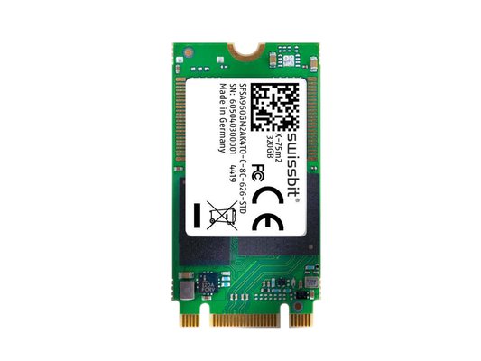 Industrial M.2 SATA SSD X-78m2 (2242) 320 GB 3D pSLC Flash